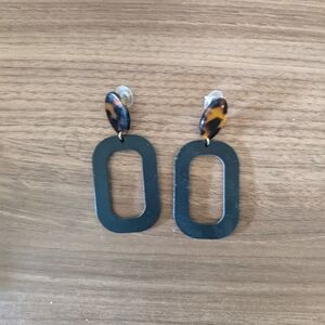 Nickel and Suede Lightweight leather earrings